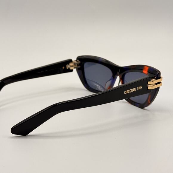 Christian Dior Sunglasses CDior B2U 2880 Tortoise Butterfly Frame Blue Lens 52mm main image 6